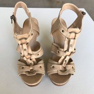 Gladiator styled wedges